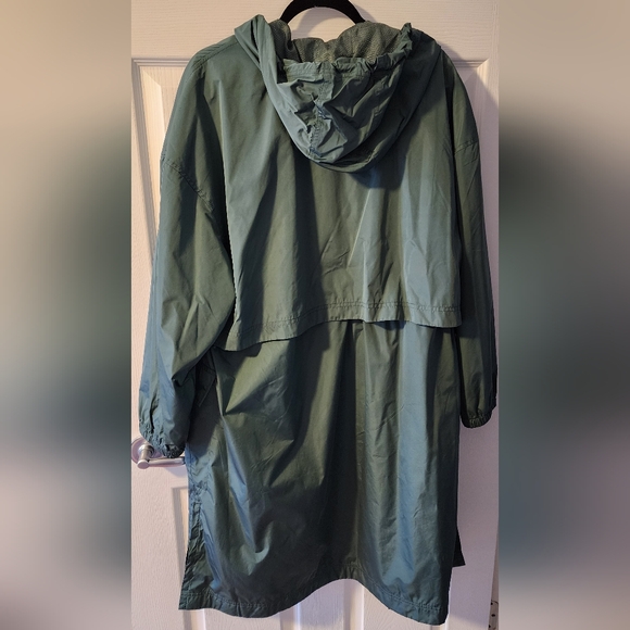 Old Navy Oversized Water-Resistant Hooded Coat Terrestrial Green XL - Picture 4 of 10